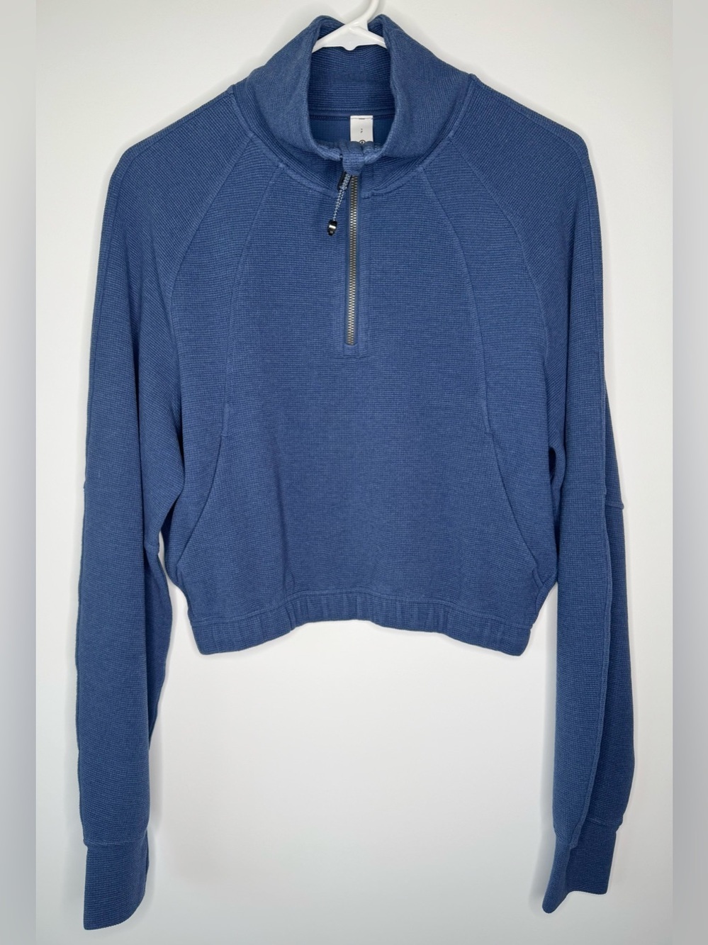 Lululemon Scuba Cropped Half Zip Funnel Neck